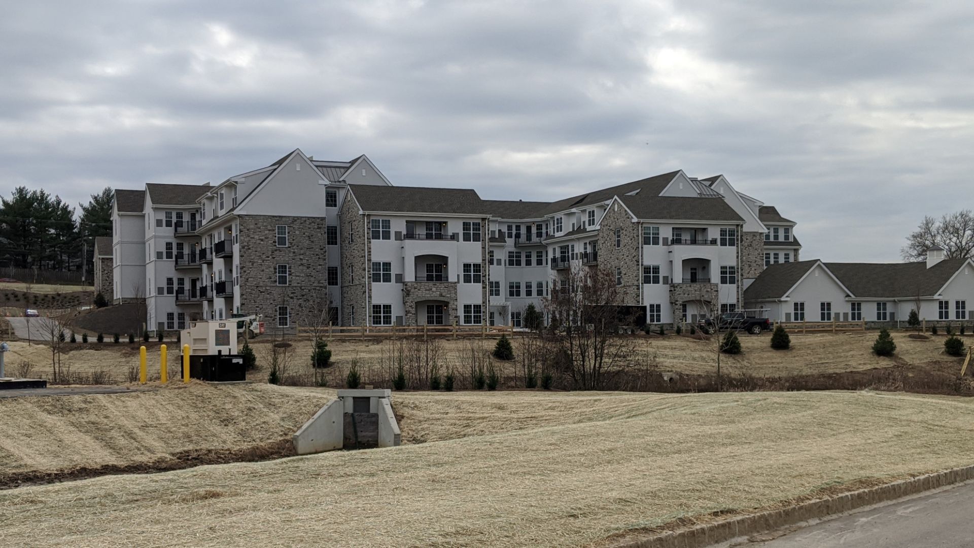 A view of our work on this large residential apartment building